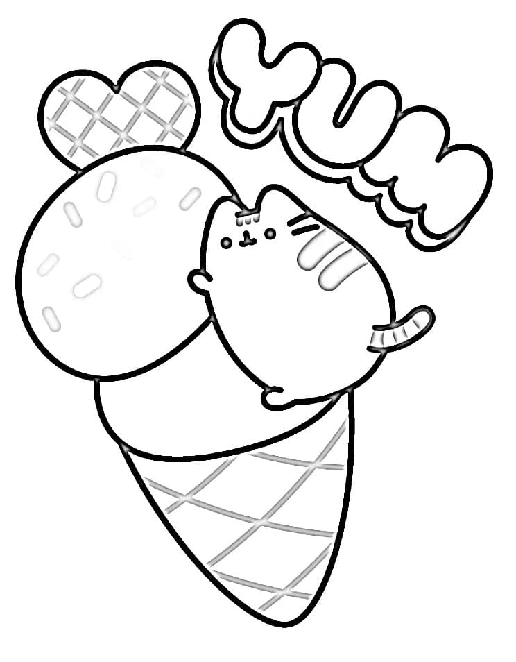 Pusheen Obrázek omalovánka