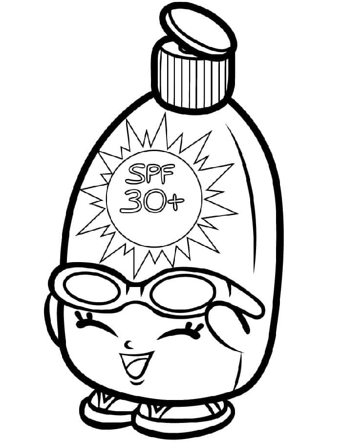Půvabné Shopkins omalovánka