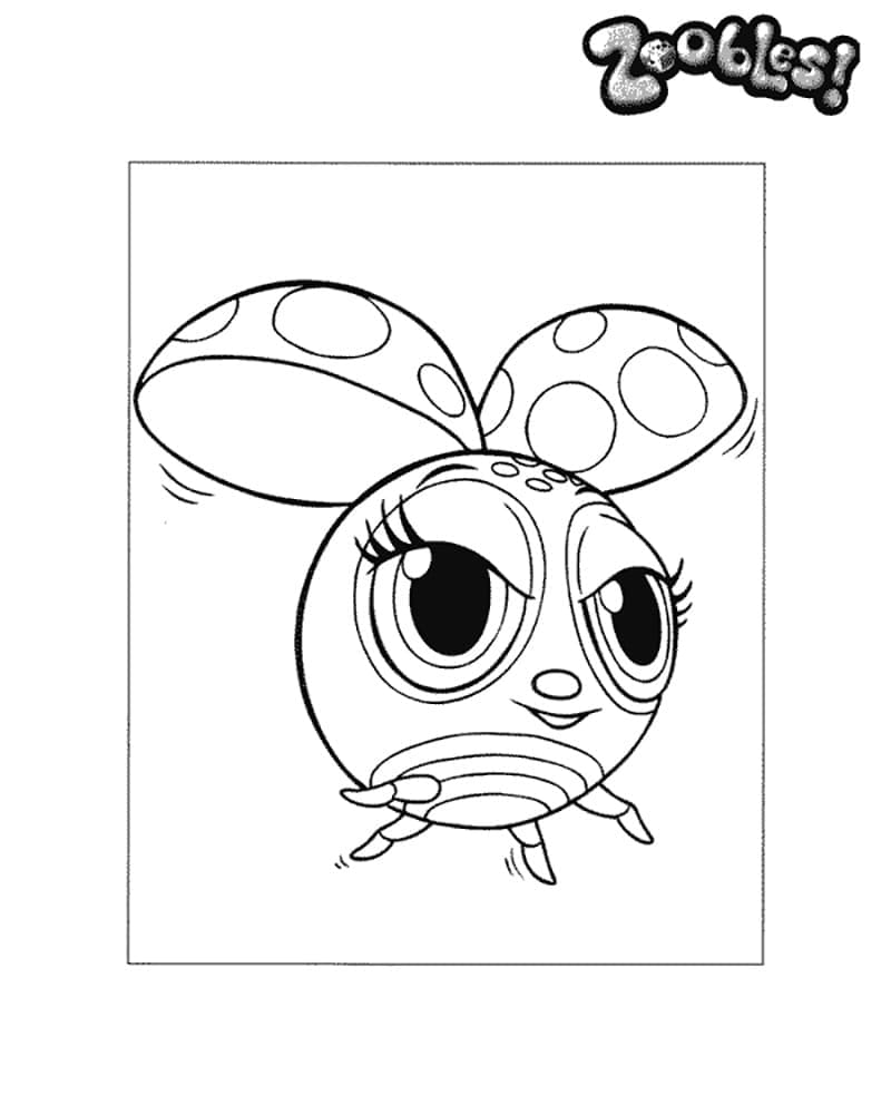 Půvabné Zoobles omalovánka