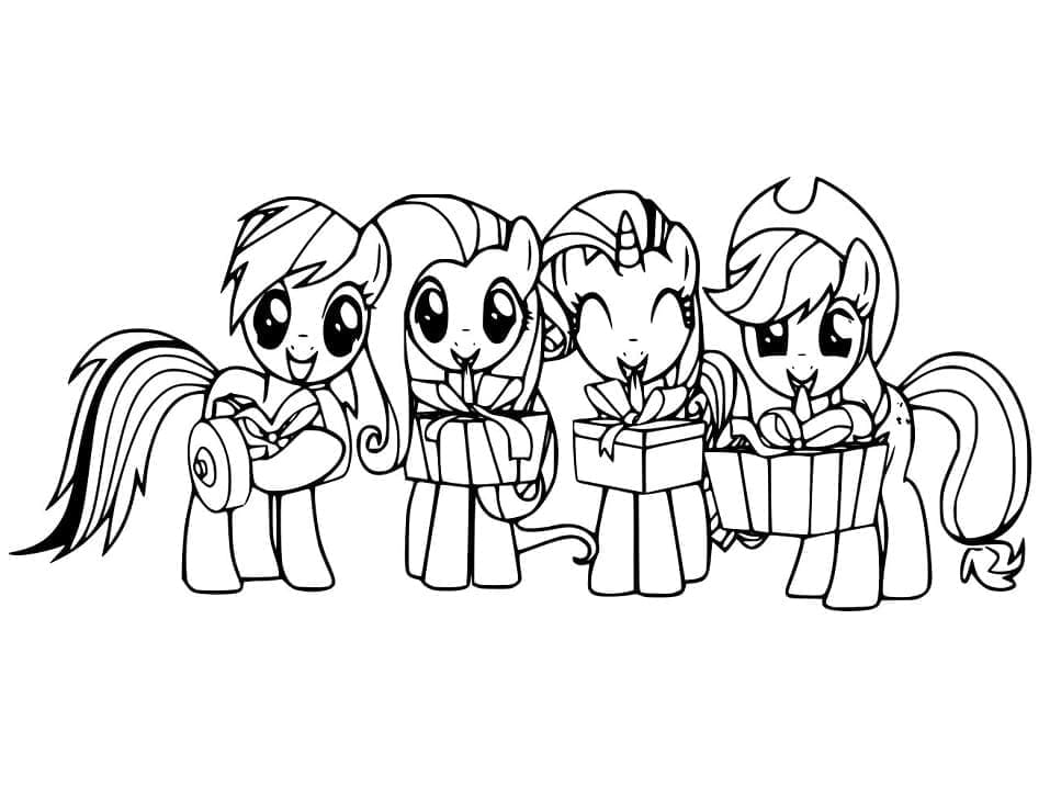 Půvabný Můj malý Pony omalovánka