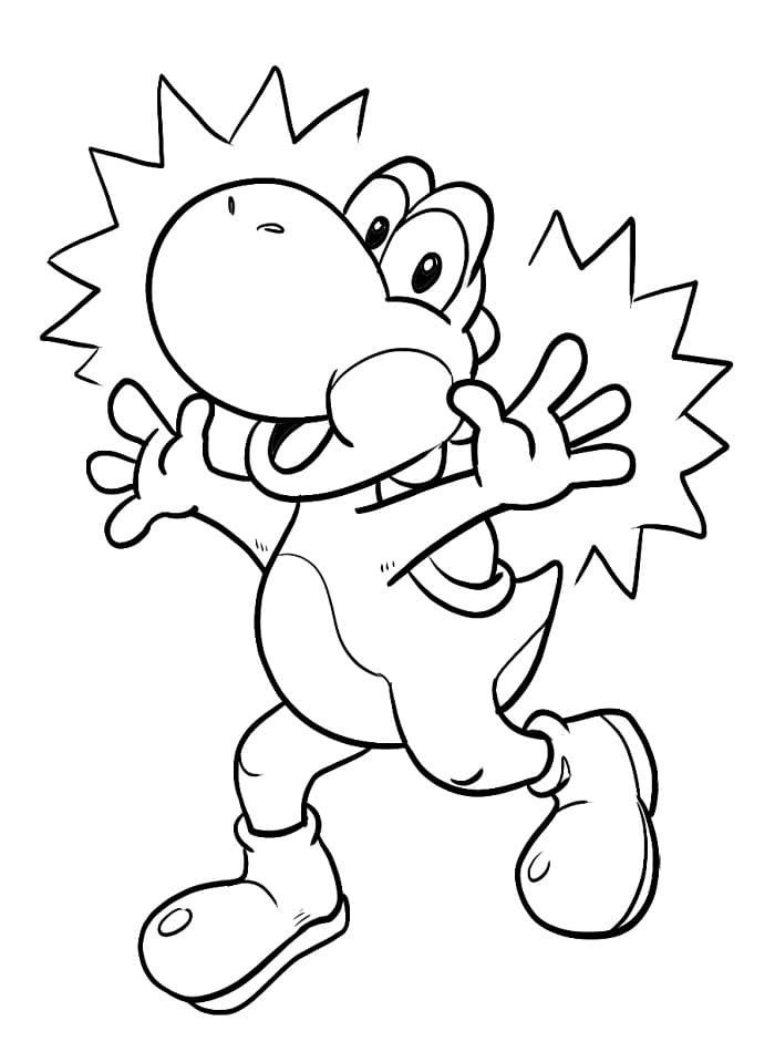 Půvabný Yoshi omalovánka