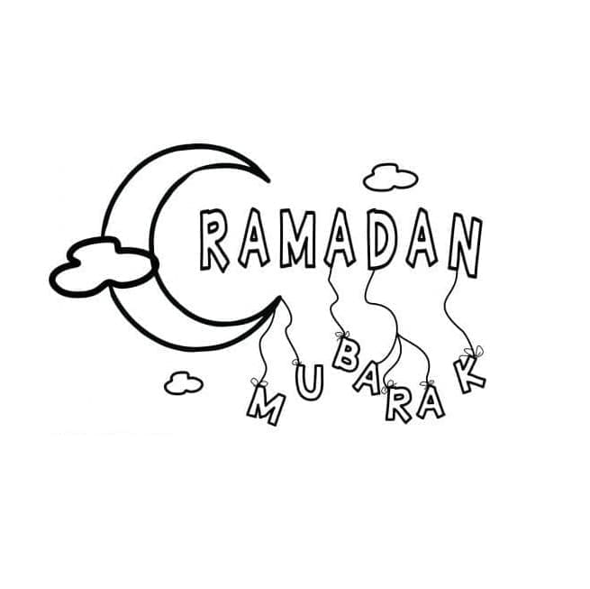Ramadán (1) omalovánka