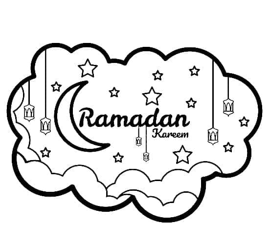 Ramadán (3) omalovánka