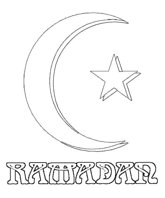 Ramadán Tisknutelný Zdarma omalovánka