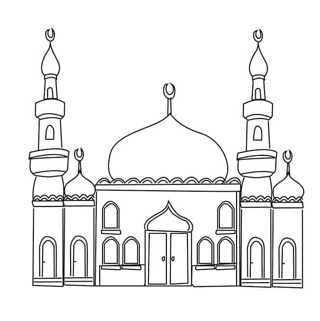 Ramadán pro 6leté Děti omalovánka