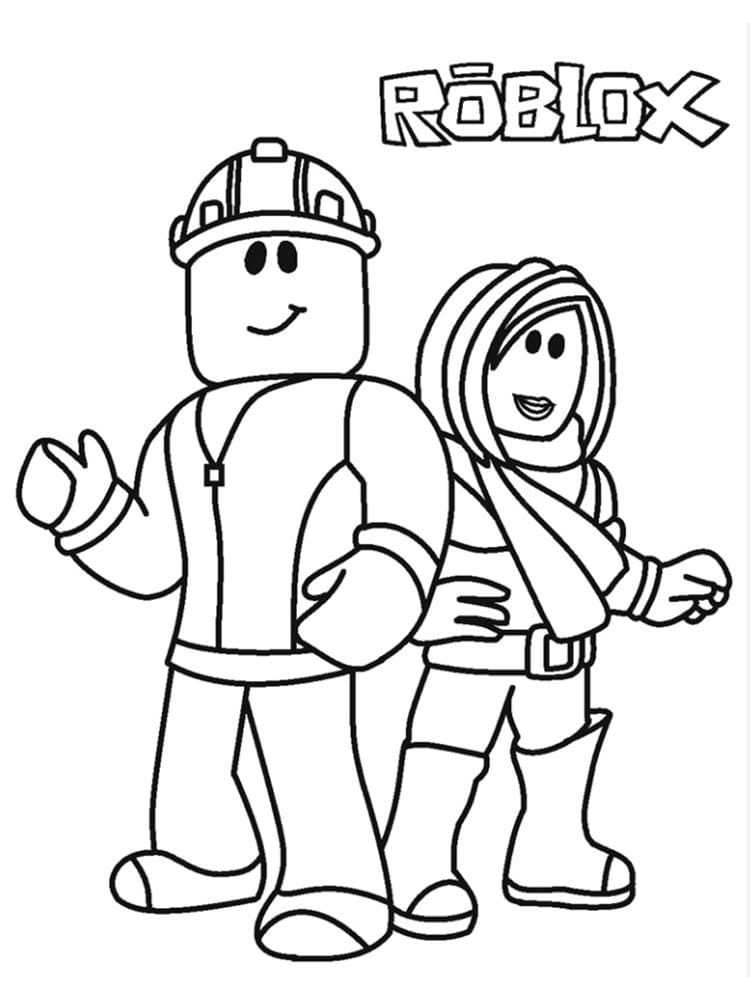 Roblox (1) omalovánka