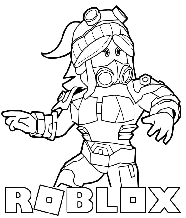 Roblox Tisknutelný Zdarma omalovánka