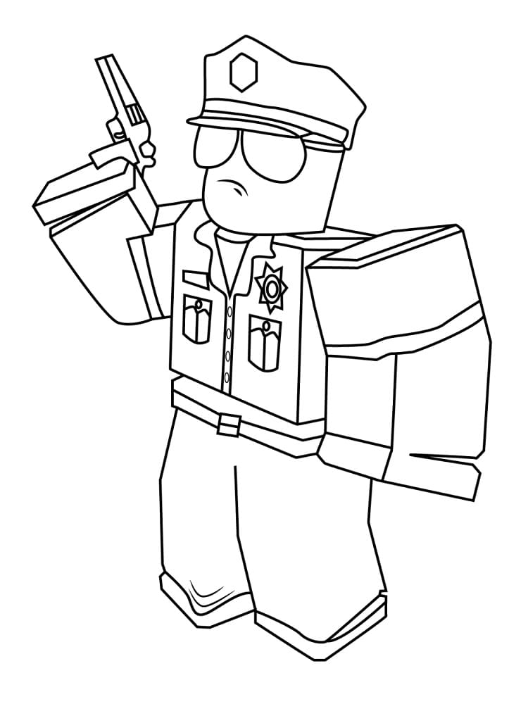 Roblox Zdarma Vymalovatelné Obrázek omalovánka