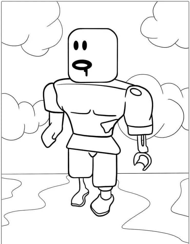 Roblox k Vymalování omalovánka