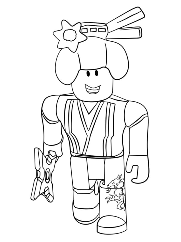 Roblox pro 2leté Děti omalovánka