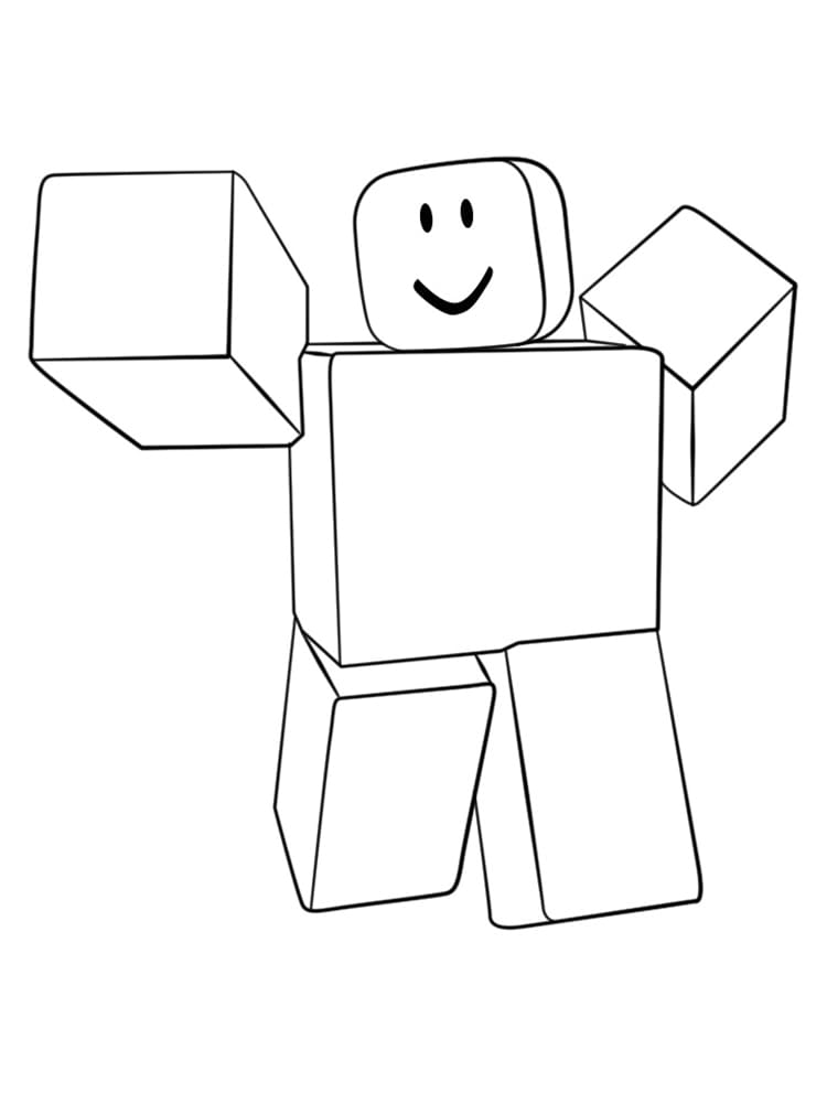Roblox pro 3leté Děti omalovánka