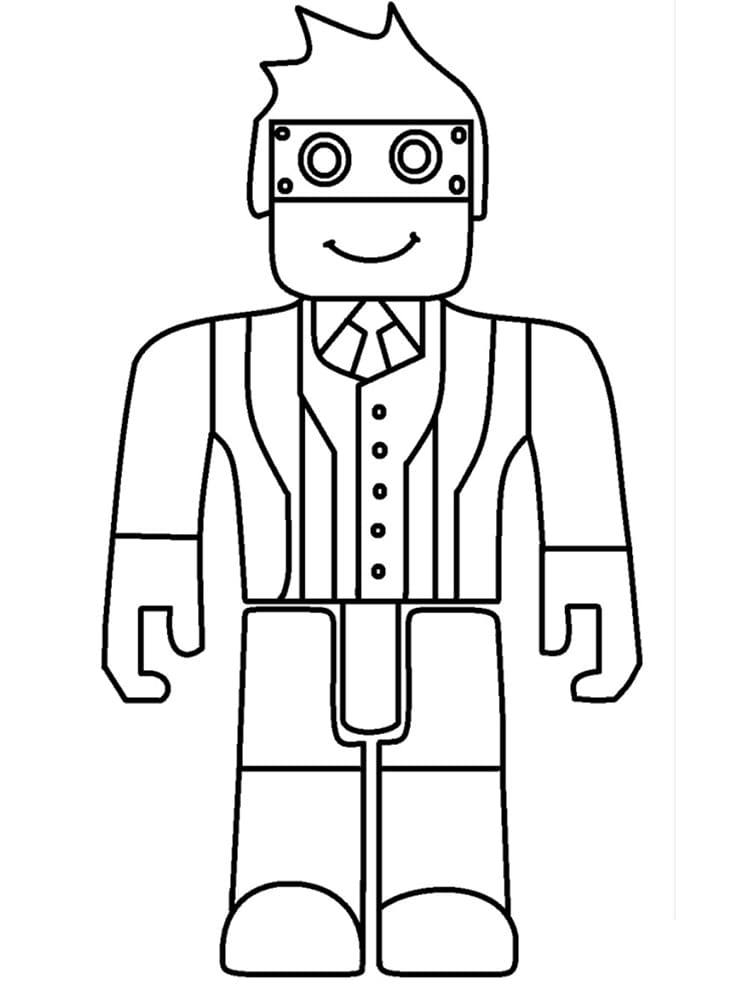 Roblox pro 6leté Děti omalovánka