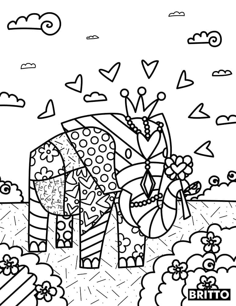 Romero Britto (14) omalovánka