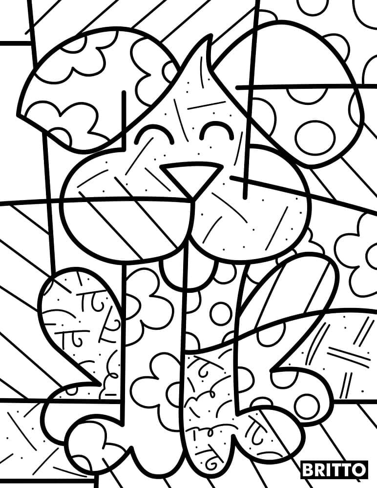 Romero Britto (17) omalovánka
