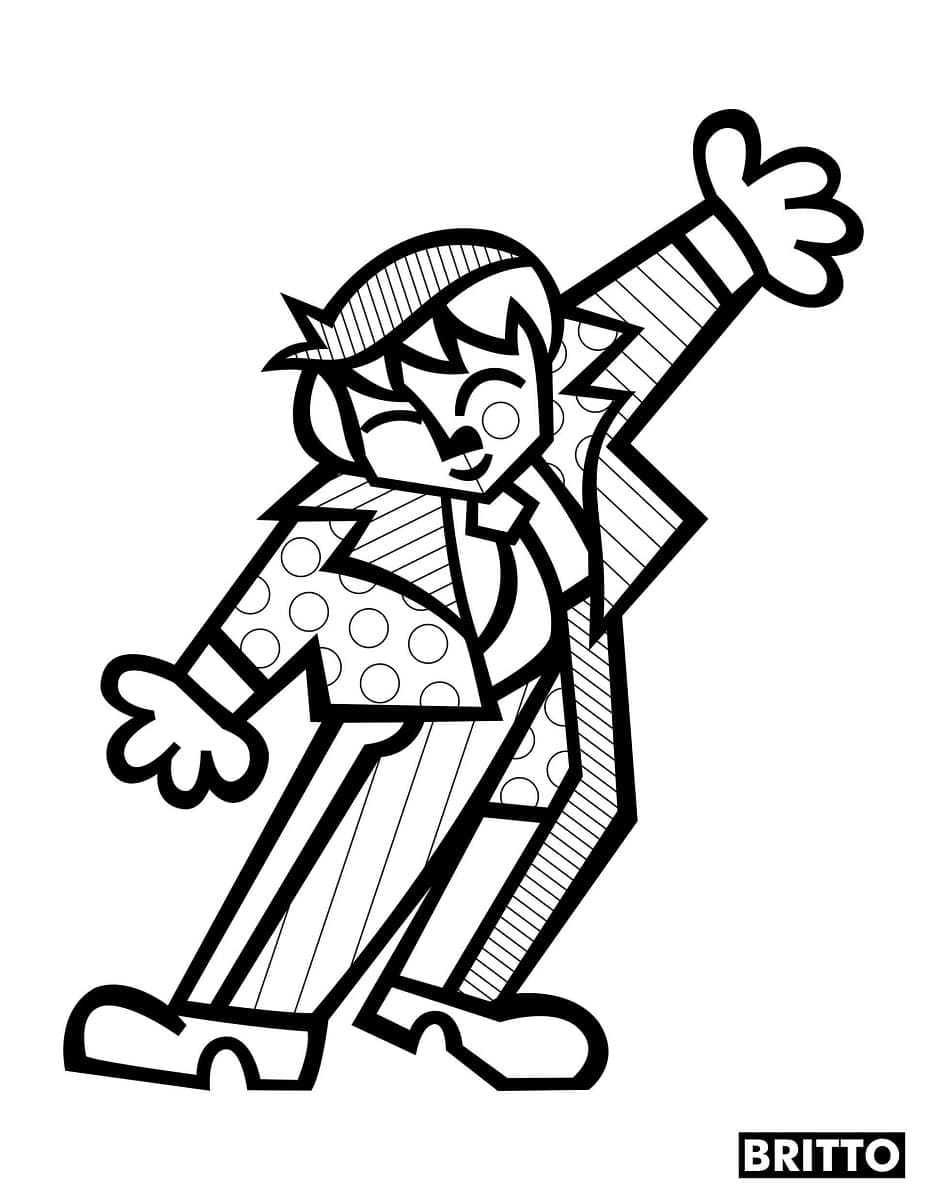 Romero Britto omalovánky