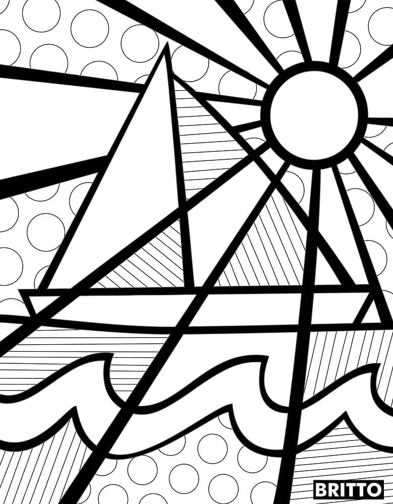 Romero Britto (3) omalovánka