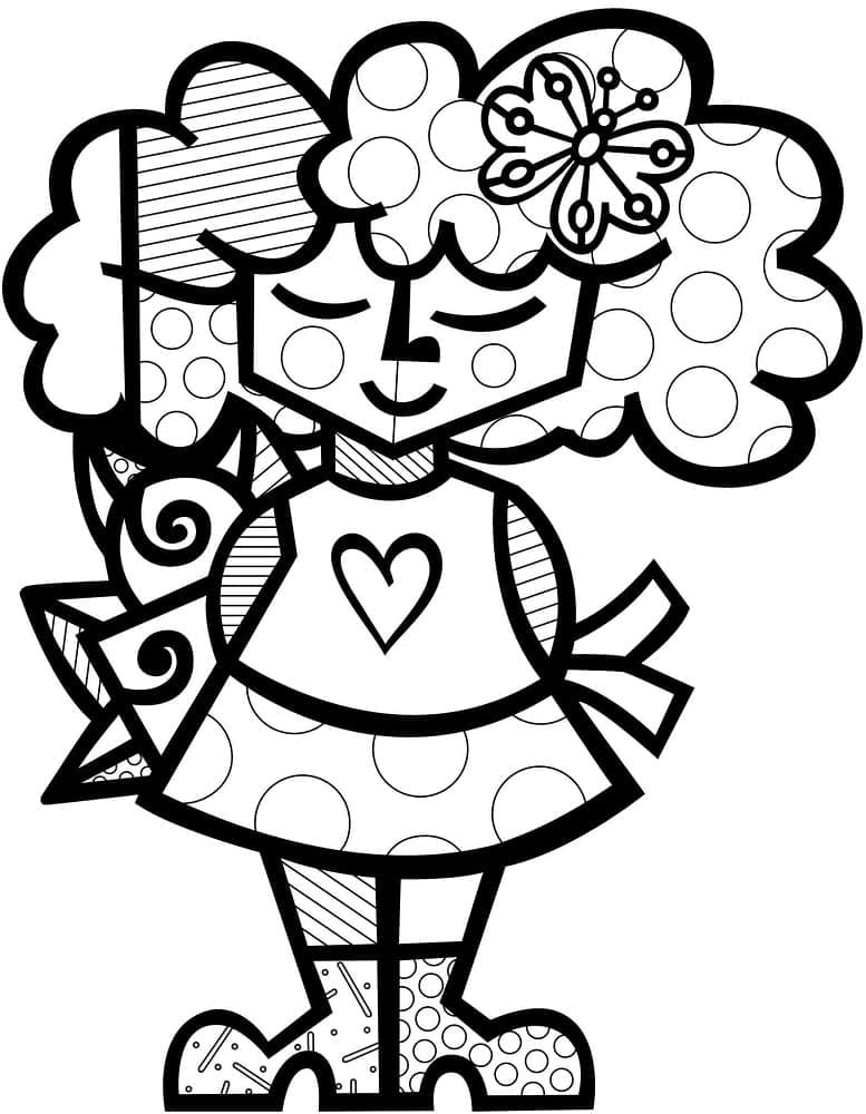 Romero Britto (7) omalovánka