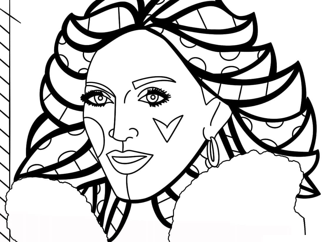 Romero Britto (8) omalovánka