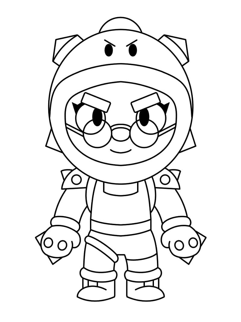 Rosa Brawl Stars omalovánka