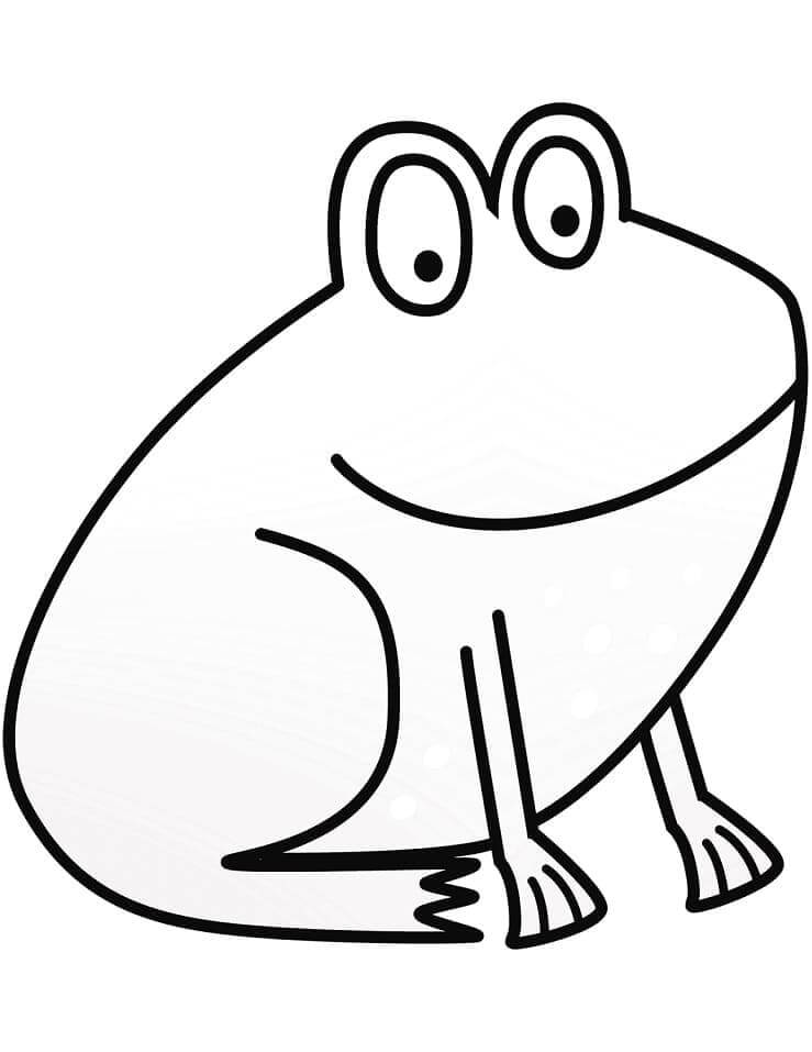 Rozkošná Žába omalovánka