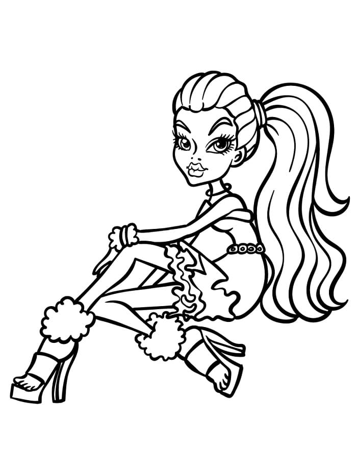 Rozkošné Monster High omalovánka