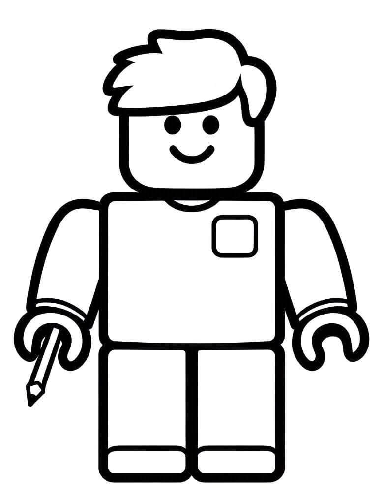 Rozkošný Roblox omalovánka