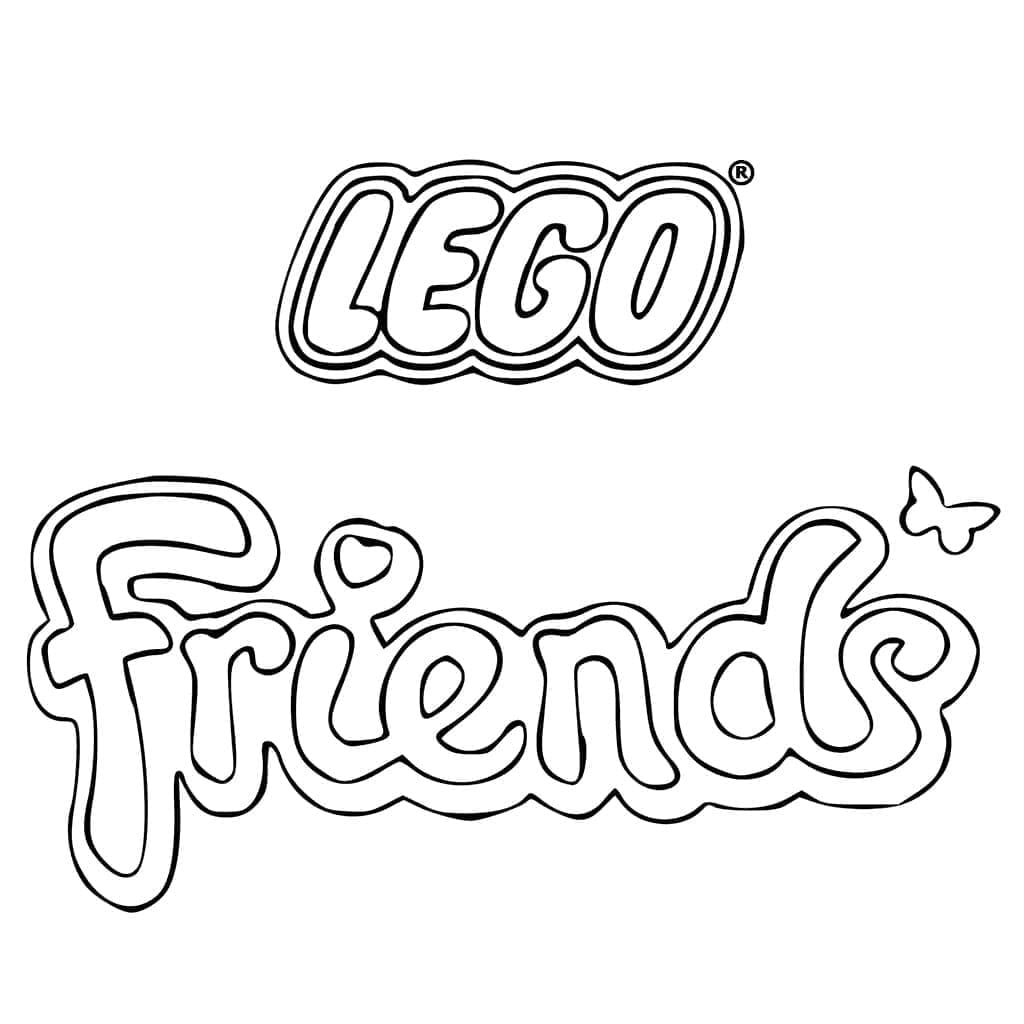 Roztomilá Lego Friends omalovánka