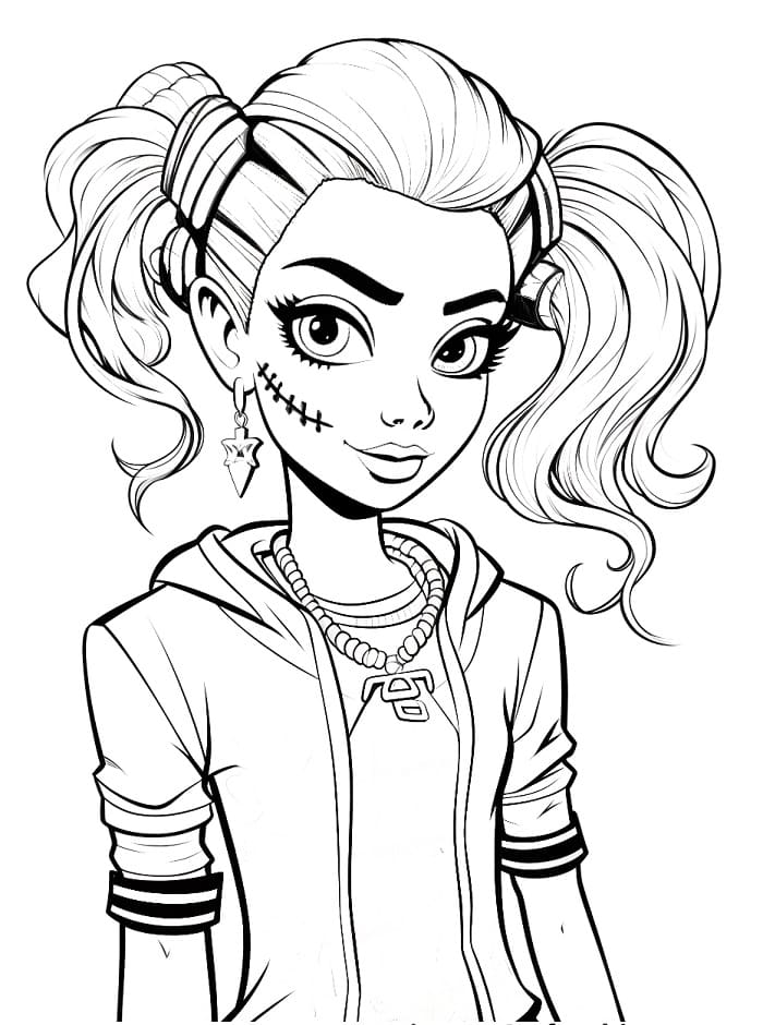 Roztomilé Monster High omalovánka
