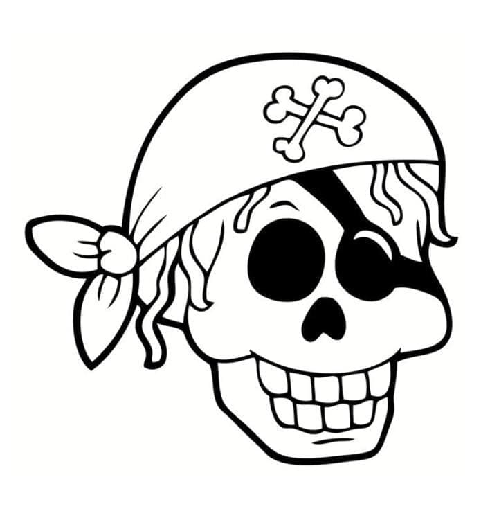 Roztomilý Pirátský omalovánka