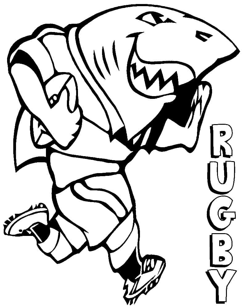 Rugby (5) omalovánka
