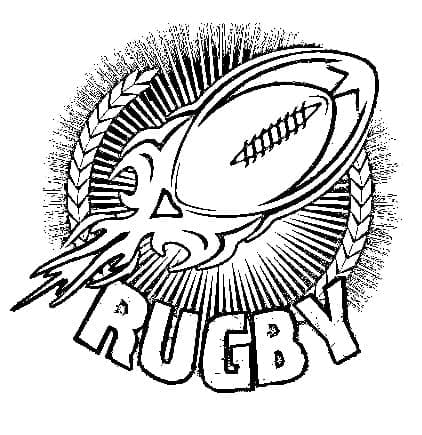 Rugby (7) omalovánka
