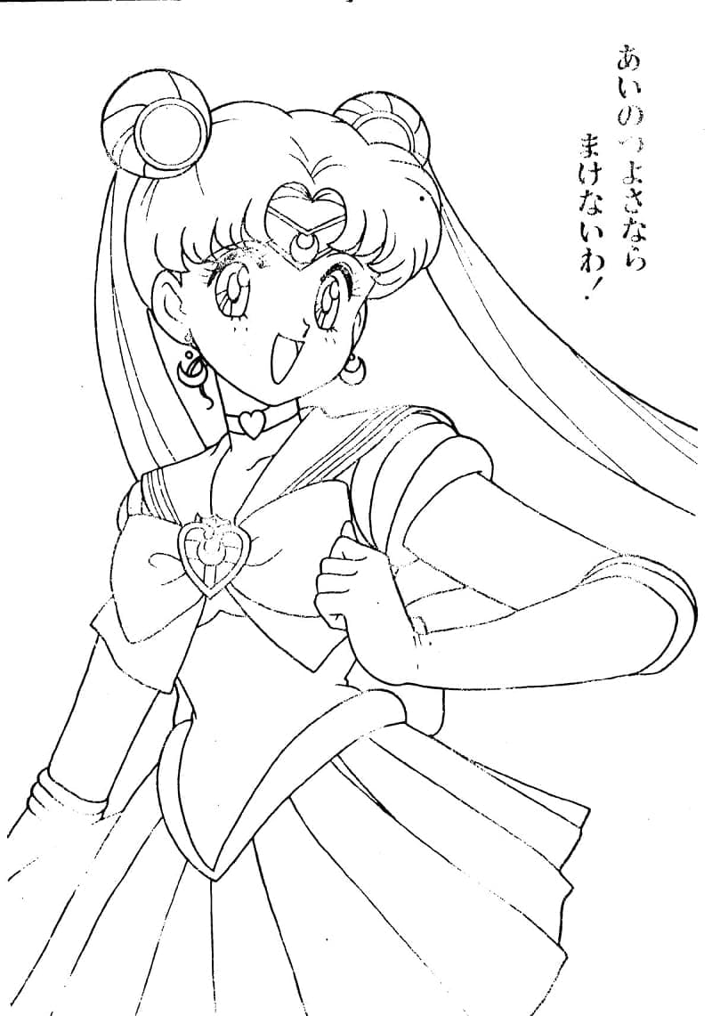 Sailor Moon Obrázek omalovánka