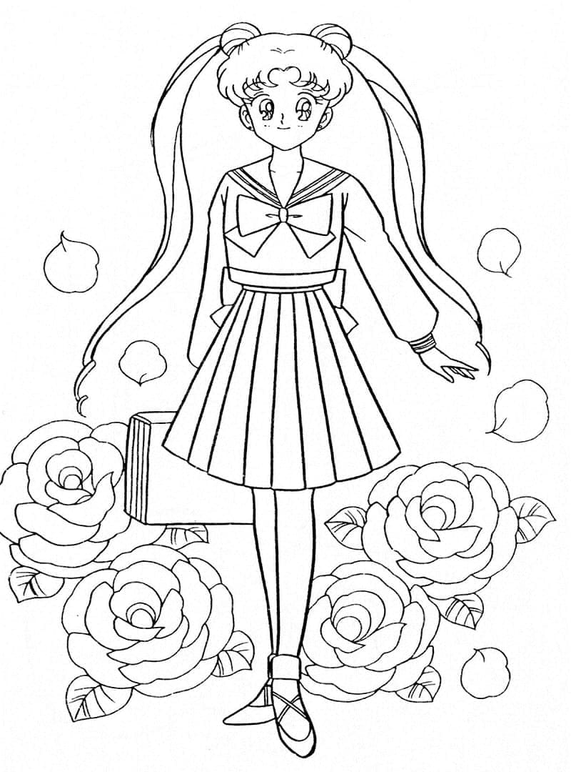 Sailor Moon Tisknutelná pro Děti omalovánka