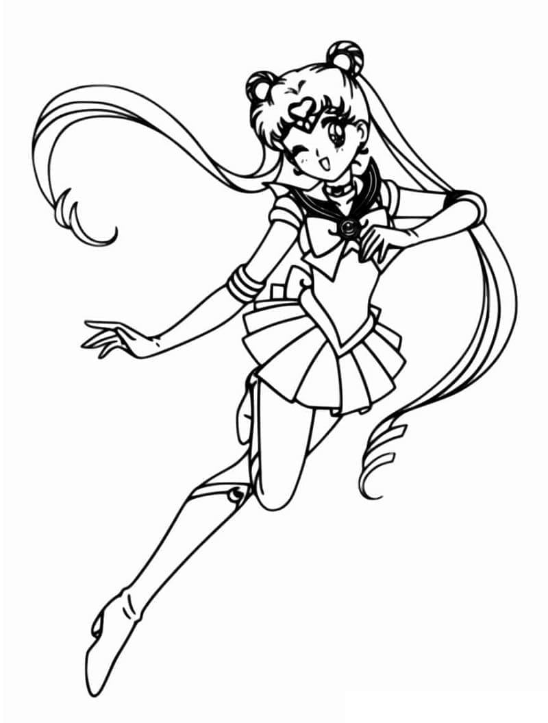 Sailor Moon Tisknutelná omalovánka
