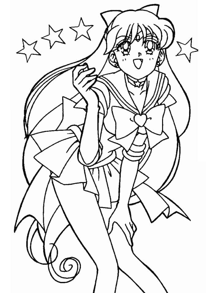 Sailor Moon k Tisku omalovánka