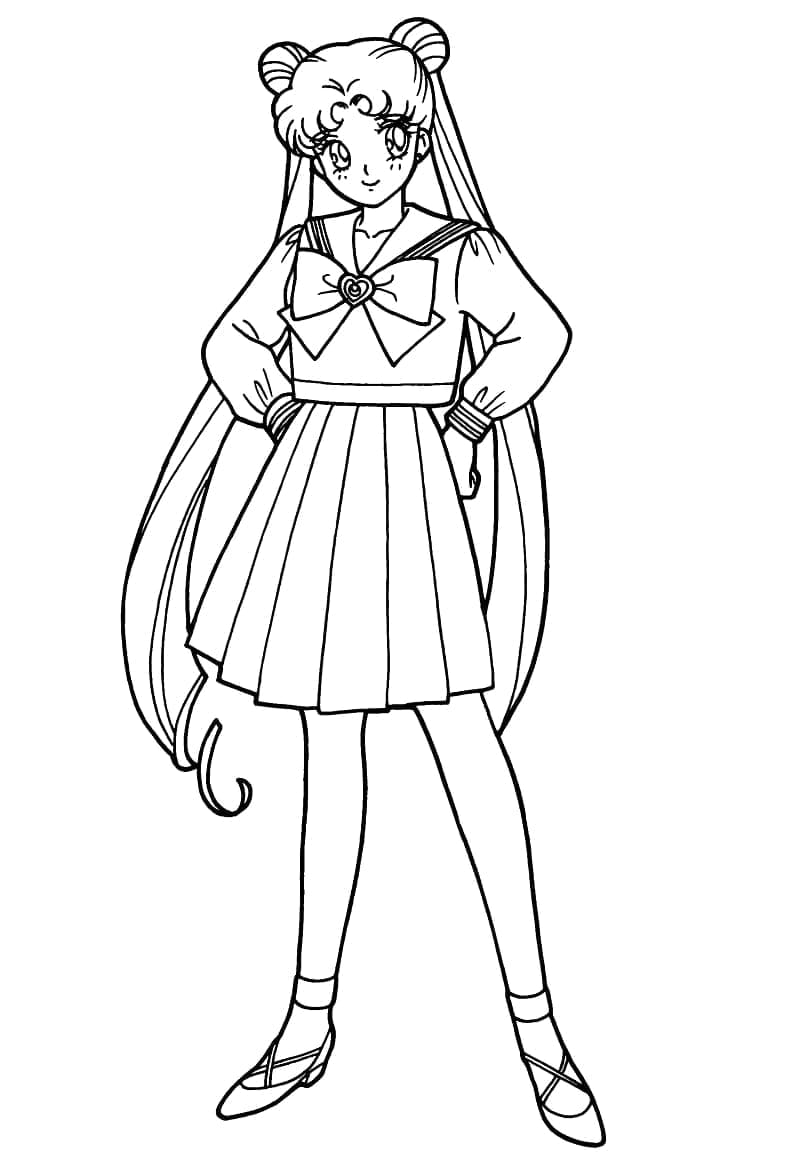 Sailor Moon k Vymalování omalovánka