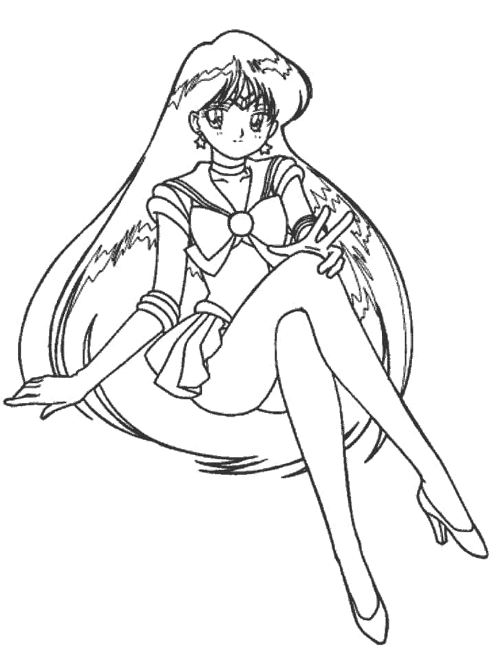 Sailor Moon pro 1leté Děti omalovánka