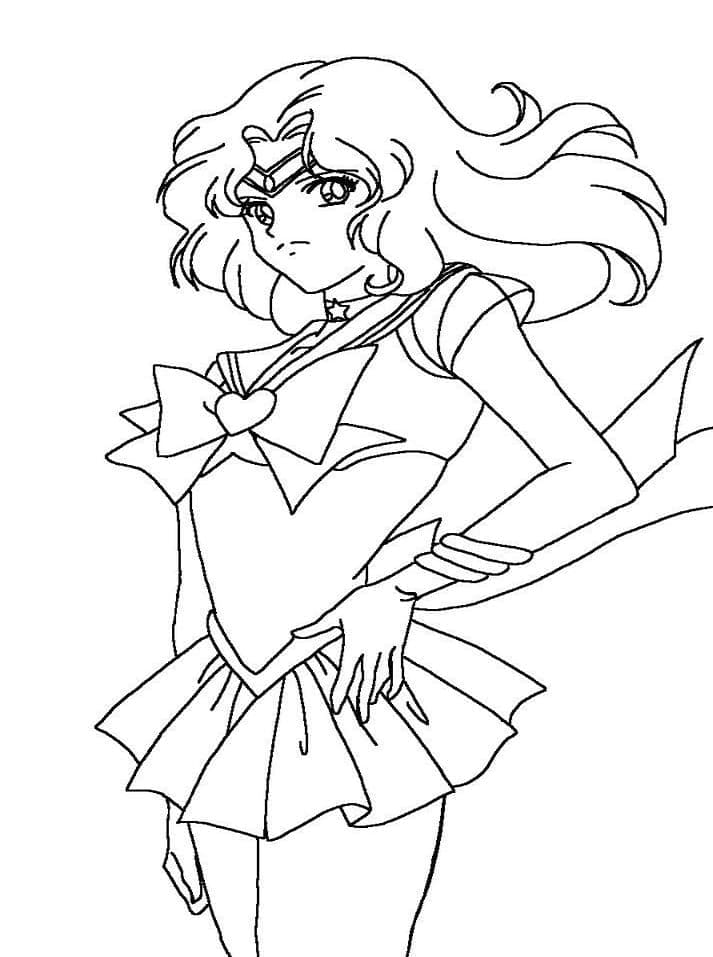 Sailor Moon pro 4leté Děti omalovánka