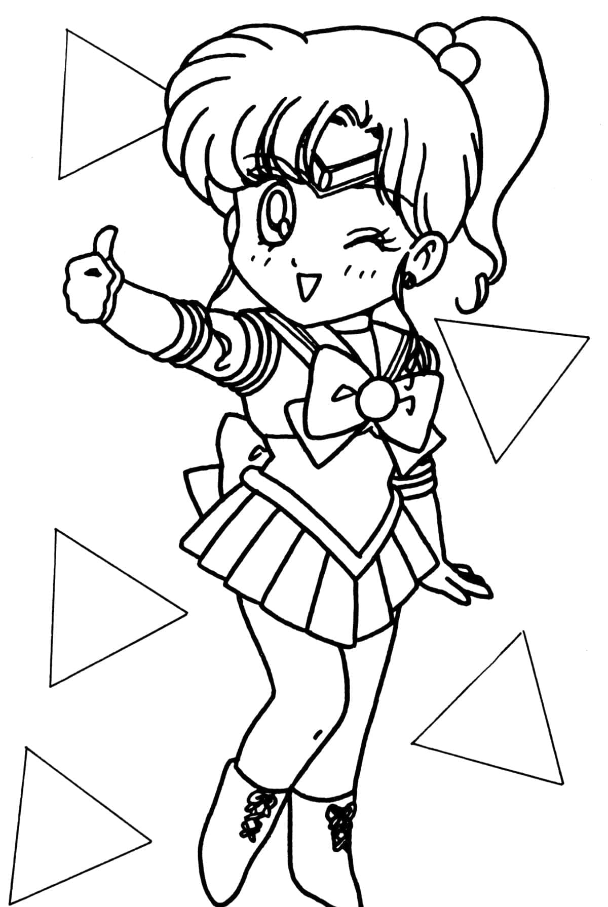 Sailor Moon pro Děti omalovánka