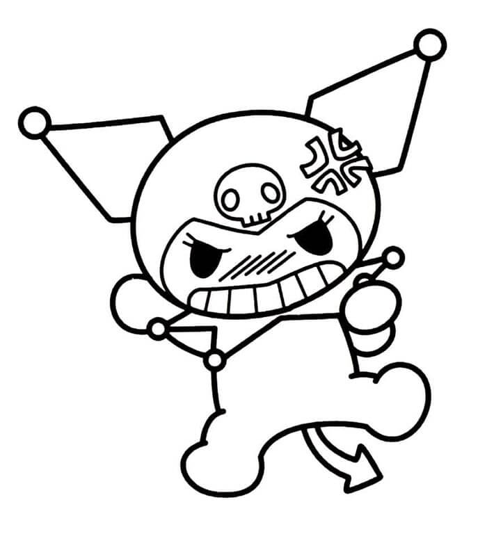Sanrio Kuromi omalovánka