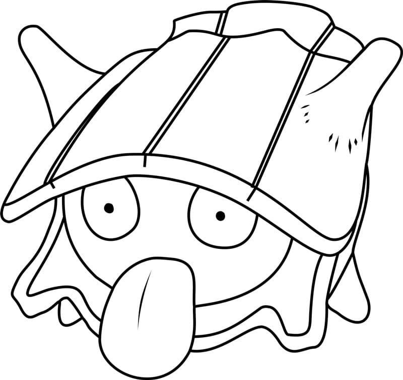 Shellder Pokemon omalovánka