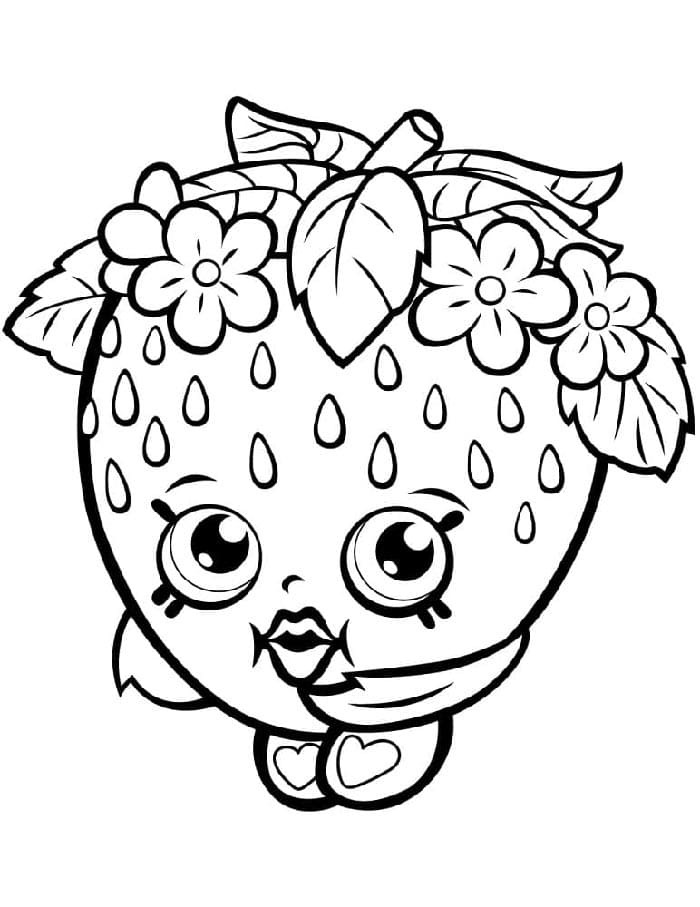 Shopkins Zdarma omalovánka