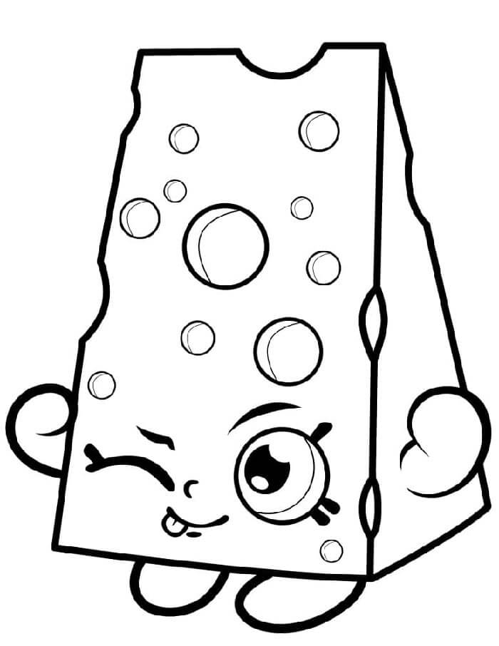 Shopkins pro 1leté Děti omalovánka
