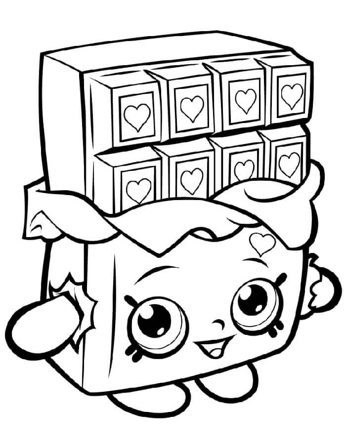 Shopkins pro 2leté Děti omalovánka