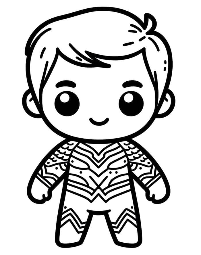 Silný Aquaman omalovánka