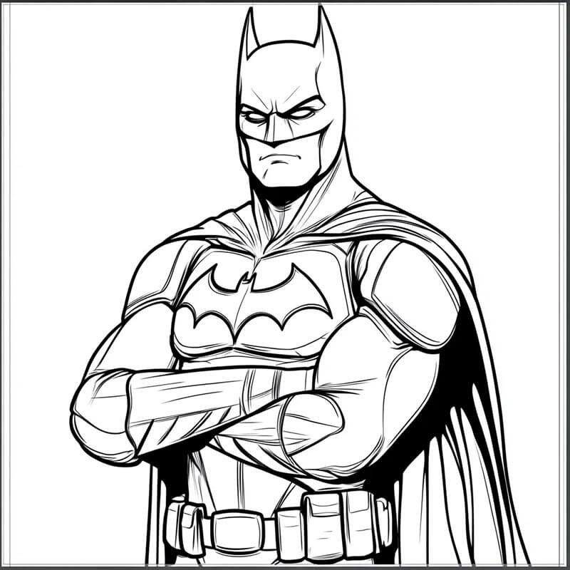 Silný Batman omalovánka