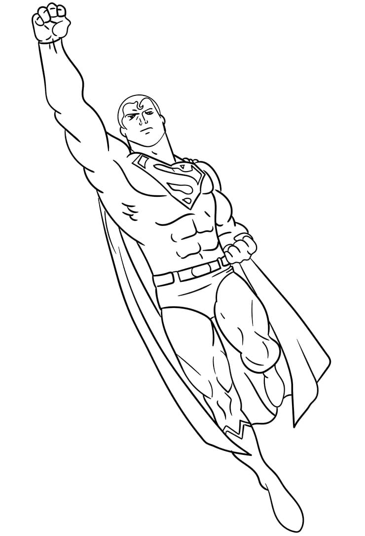 Silný Superman omalovánka