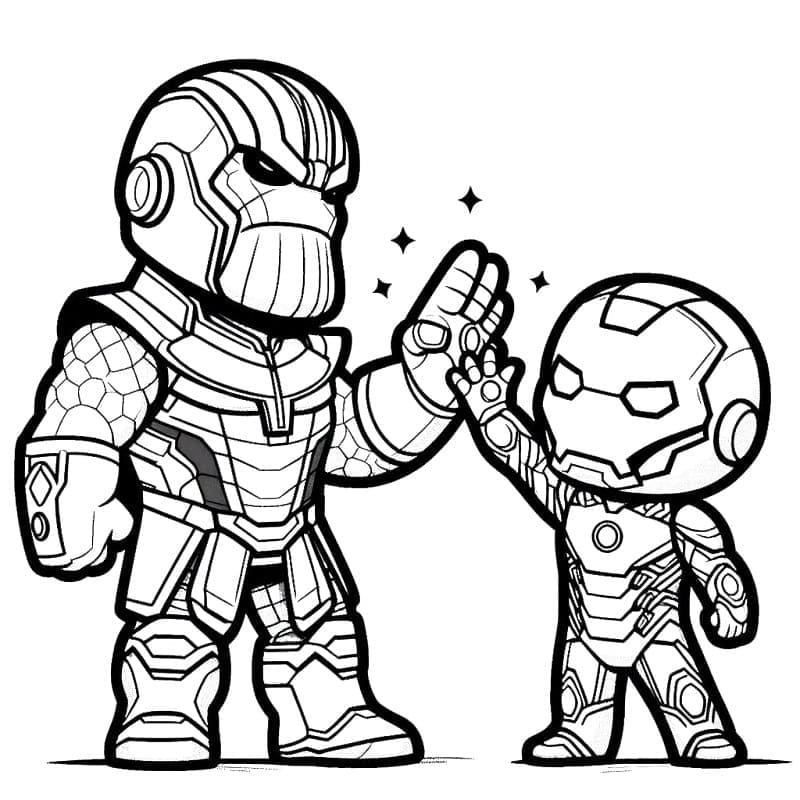 Silný Thanos omalovánka