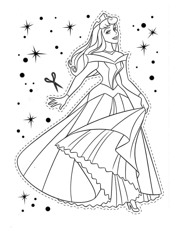 Šípková Růženka (7) omalovánka