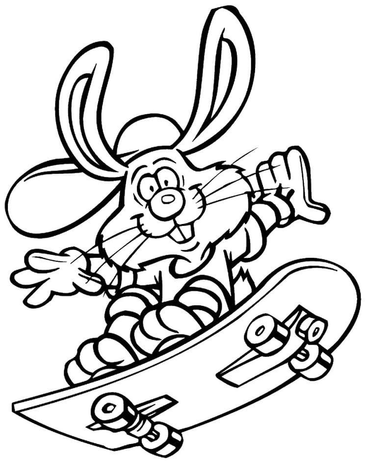 Skateboarding (10) omalovánka